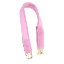 1 set de 2 correas y collares para mascotas de peluche suave y cómodo de color rosa, de aleación de zinc. Adecuado para perros pequeños, medianos y grandes. El diseño de aleación de zinc es resistente, fácil de abrochar y desabrochar, y es un collar de perro de alta gama adecuado para bodas y el Día de San Valentín. (Tenga en cuenta que puede haber ligeras variaciones debido a diferencias en la tela, el lote y el color; se prefiere el envío aleatorio). - Rosa - Ver 7
