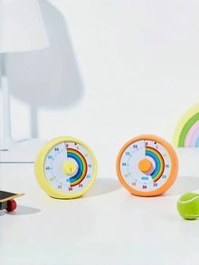 Bộ đếm thời gian trực quan 60 phút dành cho trẻ em, lớp học, văn phòng, nhà bếp, đồng hồ để bàn, công cụ quản lý thời gian cho trẻ em, hoạt động im lặng, đồng hồ bấm giờ Pomodoro, họa tiết cầu vồng. - Nhiều màu - Xem 8