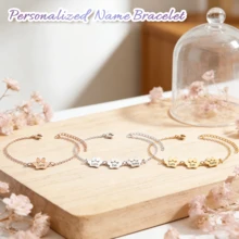 Personalized Pet Paw Print Bracelet, Engrave Name, Dog And Cat Paw Hand Jewelry, Pet Lover Memorial Gift, Custom Pet Name Bracelet, Elegant Dog Paw And Cat Paw Design, Top Choice For Christmas Gifts, Private Paw Print Pet Bracelet, Custom Pet Name Dog Paw Design, Excellent Choice For Christmas Commemoration, Paw Print As Proof, Engrave Your Exclusive Pet Love, Custom Pet Name Paw Print Bracelet, Owner's Exclusive Keepsake - Multicolor - View 7