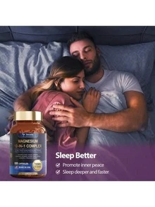 12-In-1 Magnesium Complex 700mg Supplement Capsules - Relaxation Muscle, Heart Health, Stress Relief, Vegan, 120 Caps - 1 CÁI - Xem 5