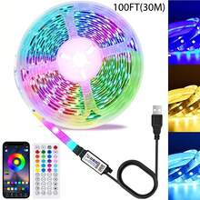 LED Light Strips That Support Music Synchronization, With Adjustable Timing And Color Temperature, And Remote Control Via App. Suitable For Decoration In Living Rooms And Bedrooms, And Essential Lighting For Festive Parties. - Multi-color light - View 16