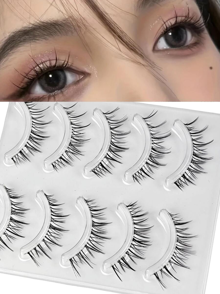 Slanted Fox-Eye False LashesFoxy Lure StyleCool-Toned VibeInnocent Fox-Eye EffectLengthening Fox DesignChilly & Elegant Aura - View 1