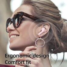 Briame Mini Bluetooth Earbuds Wireless Headphones In-Ear With Microphone, Suitable For Sports, Running, Gaming, 150mAh Battery - Pink - View 4