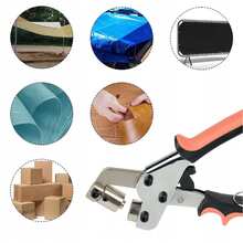Heavy Duty Grommet Machine Hand Press Tool Kit With 500pcs Eyelets For Banners Canvas Tarps - A - View 6