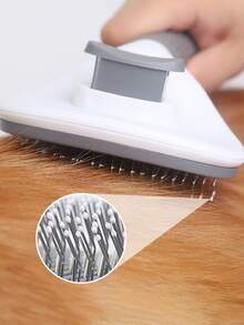 1 chiếc bàn chải cho thú cưng, lược chải bọ chét cho mèo và chó, bàn chải tự làm sạch, bàn chải chải chuốt cho thú cưng, bàn chải massage cho thú cưng, bàn chải gỡ rối, dụng cụ vệ sinh cho thú cưng, bàn chải rụng lông, bàn chải cho chó, bàn chải cho mèo, dụng cụ chăm sóc thú cưng - Nhiều màu - Xem 7
