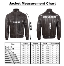 AVIATRIX Men's Real Leather Bomber Jacket OS3R Black - Black - View 5