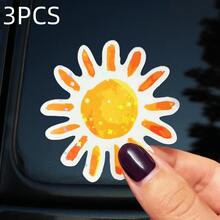Handpainted Sunflower Sticker, Energetic "Hanging In There" Dandelion Sticker, Waterproof Vinyl Sticker - Matte Surface, Self-Adhesive Bumper Sticker For Car, Window, Laptop, Truck, Bottle - Multipurpose Design, Car Decal School Supplies - Vinyl - View 19