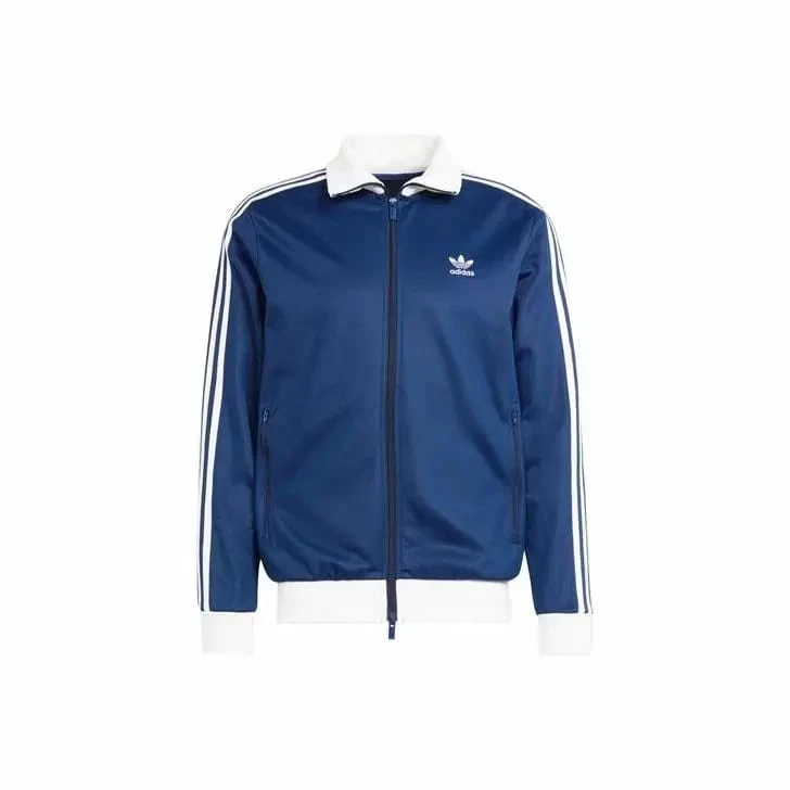 adidas originals Classics Beckenbauer Adicolor Classics Beckenbauer Track Jacket 三條紋拼色立領長袖夾克外套 男款 夜藍色