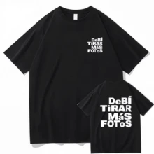Ich sollte mehr Fotos von diesem Bad Bunny T-Shirt aus dem Jahr 2025 machen, neues Album, Herren-/Damenbekleidung, Harajuku Unisex-Kleidung, T-Shirts mit Grafiken, Sommer. - Schwarz - Übersicht 1