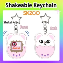 /SKZoo/K-POP/STAY/SKZ 钥匙扣，粉丝周边商品，摇摇乐挂件钥匙扣，卡通可爱动物钥匙扣，收藏品，生日礼物 - 彩色 - 查看 5