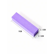 5 Count Nail Buffer Block, Medium/Fine Grit 100/180 Finishing Buffers For Acrylic Nails Gel Polish Nails, 3 Way Professional Pedicure Manicure Buffer Kits - Màu tím - Xem 3
