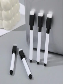 Whiteboard Markers - 1 - 20pcs Magnetic Dry Erase Pens With Eraser Cap - Fine Tip Whiteboard Markers R - Convenient And Fast To Use - Ideal For School And Office (Black), Back To School - Rectangle - View 8
