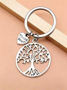 1 pieza de llavero con decoración colgante en forma de corazón y árbol, accesorio para bolso, mochila, adecuado para campus, estilo gótico lindo Y2K, regalo de Navidad creativo, accesorios para bolso con cuerda colgante y ranura para tarjeta de identificación - Multicolor - Ver 9
