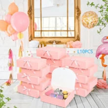 10 Hộp Quà Nắp Hồng, Hộp Cầu Hôn Phù Rể, Hộp Quà Ruy Băng Đen Sang Trọng, Hộp Quà Cưới, Hộp Quà Sinh Nhật, Hộp Quà Tiệc, Hộp Quà Phù Dâu, Quà Tốt Nghiệp, Quà Ngày Valentine - Xem 7