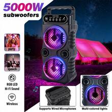 This Speaker Features Powerful Bass, Is Ideal For Gyms, Dance Studios, Conference Rooms, And Is A High-Power Wireless Speaker Suitable For Outdoor Use. It Has A Knob-Style Design, Karaoke Function, And RGB Lighting Effects. Perfect For Home, Outdoor, And Party Use, It Includes A Portable Wireless Microphone For Karaoke, And Supports USB, AUX, Type-C, TF Card, MP3, And USB Flash Drives. It's A Modern Audio Device. - 查看 7