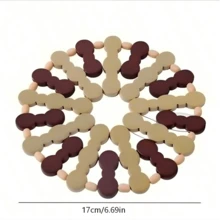 Heat Insulation Pad, Bowl Mat, Table Mat, Cup Mat, Pot Pad, Plate Pad, Bamboo Mat, Heatproof And Heat-Resistant Dining Mat For Home Use - Multicolor - View 3