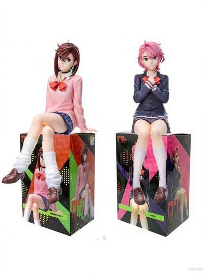 1PC 15cm/5.91inch Dandadan Anime Figure Noodle Stopper Ayase Momo Action Figure Sitting Shiratori Aira Figurine Takakura Ken Figure Room Decorations PVC Adult Collection Model Doll Toys Birthday Gifts