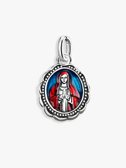1pc Enamel Guadalupe Bracelet, DIY Jewelry Making Decoration, Daily Accessory For Women & Girls