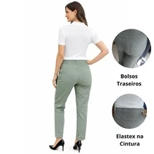 Women's High-Waisted Pants – Elegance, Comfort, And Versatility - 薄荷綠 - 查看 3
