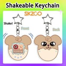 /SKZoo/K-POP/STAY/SKZ 钥匙扣，粉丝周边商品，摇摇乐挂件钥匙扣，卡通可爱动物钥匙扣，收藏品，生日礼物 - 彩色 - 查看 4