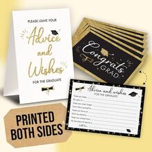 51pcs 2026 Graduation Blessing Cards, 50pcs Blessing And Advice Cards, 2026 Creative Graduation Party Decorations, High School Graduation Party Supplies, College Graduation Game Activities - Edge - View 1