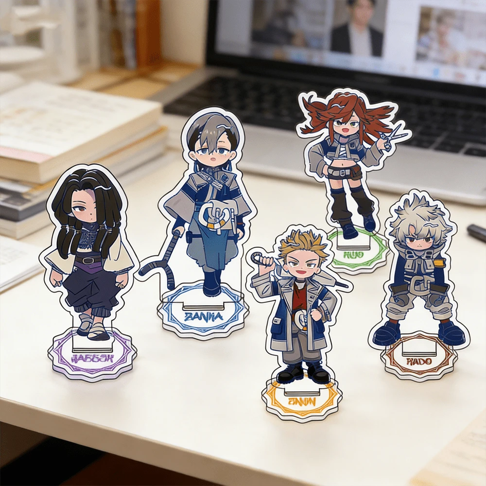 10厘米高Q版透明亚克力立牌动漫角色模型，鲁多·苏雷布雷克·恩金收藏周边，情人节 - 彩色 - 查看 1