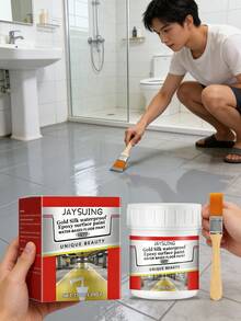 JAYSUING 1 Gallon Epoxy Floor Paint, Waterproof Concrete Sealer For Garage Basement, High Gloss Anti-Skid Coating For Crack Repair & Stain Covering, Home DIY Renovation,Gifts For Men And Women Suitable For Valentine's Day, New Year's Day, Birthdays, Weddings And Parties,Quick Ship Items,Free Shipping - Sơn sàn epoxy chống thấm - Xem 1