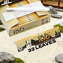 RYO Limited Edition Ultra-Thin Japanese Aesthetic Dry Landscape Rolling Papers, 5/25/50 Packs Multi-Size Combo Set, 108*36mm Golden Size, High Capacity & Cost-Effective Smoking Accessories, Japanese Art Ukiyo-E Packaging, Easy To Roll, Burn Evenly, Ideal Choice For Cigarette Lovers And Hikers/Campers - Japanese Aesthetic Bleached Paper - View 4