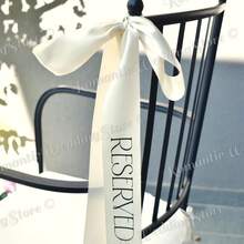 Personalized Wedding Chair Sashes, Vinyl Text, Satin Seat Cushion Labels, Reserved Seat Labels, Wedding Chair Decor Nameplates, Ceremony Chair Decor, Reserved Wedding, Party Chair Sashes, Customized Bride Decor, Wedding Seat Cards, Fashionable And Elegant - Multicolor - View 3
