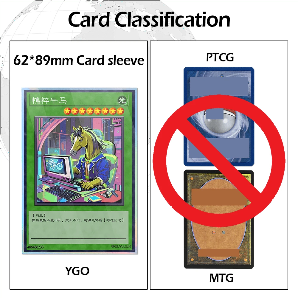 50 PIEZAS 63*90mm Fundas de Tarjetas de Estilo Múltiple Fundas de Tarjetas de Anime para YGO, Fundas de Tarjetas de Juegos/Intercambio, Fundas Protectoras de Tarjetas de Juegos de Mesa de Dibujos Animados, Mejor Regalo, Favorito de los Coleccionistas de Tarjetas - Multicolor - Añade 3