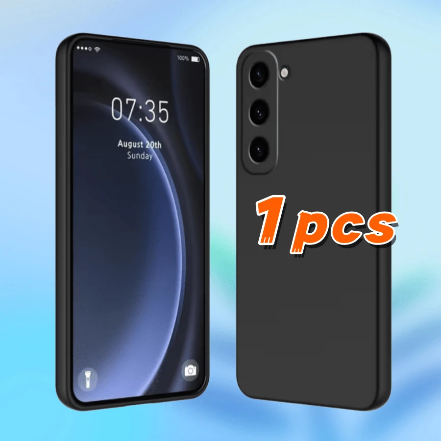 黑色防震手机壳,兼容三星Galaxy系列智能手机,手机壳,保护壳,防震手机壳,黑色手机壳,简约手机壳,纯色手机壳,黑色手机壳,TPU防震手机壳,国际版,非国内版 - 一件裝 - 查看 1