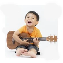 Mini Acoustic Children's Guitar With Steel Strings For Beginners - 鏽棕色 - 查看 7