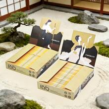 RYO Limited Edition Ultra-Thin Japanese Aesthetic Dry Landscape Rolling Papers, 5/25/50 Packs Multi-Size Combo Set, 108*36mm Golden Size, High Capacity & Cost-Effective Smoking Accessories, Japanese Art Ukiyo-E Packaging, Easy To Roll, Burn Evenly, Ideal Choice For Cigarette Lovers And Hikers/Campers - Japanese Aesthetic Bleached Paper - View 13