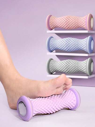 1个（升级版）深层组织足部按摩滚轮，足部按摩滚轮，多功能足部按摩轮，适合穿高跟鞋或长时间运动导致足部瘙痒、酸痛的人士使用。