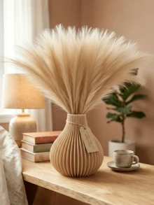 1pc Modern Bohemian Minimalist Decorative Shatterproof Lightweight Waterproof Matte High-Quality Plastic Vase, Nordic Rustic Vintage Style - A - View 9