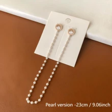 Pearl Shoulder Strap Slip-Resistant Clips, Adjustable Backless Chain Dress Strap Holder, Elegant Accessory To Prevent Dress Slippage - Gold - View 6