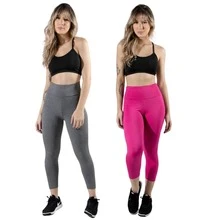 Set Of 2 Capri Leggings, Comfortable Fitness Style, Shaping, High Waist, Supportive - 乾枯玫瑰色 - 查看 6