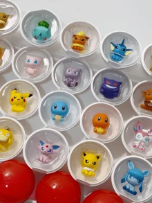 Pokémon Little Adventure Series Poke Ball Blind Box / Mystery Box Figurine Surprise Collectible Set， Mini Cute Anime Action Figures ，Features Openable Poké Ball with Figure Inside, Movable Arms for Posing, Includes Display Stand, Perfect for Fans, Mcc在內在內, Box (Random) - 彩色 - 查看 7