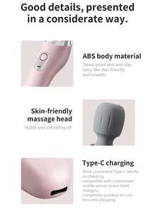 Portable Handheld Massager Massage Stick USB Charging And Relaxing Massager, Full Body Vibration, For Neck, Back, Legs And Waist, 1200mAh Battery, ≤36V Running Voltage - View 4