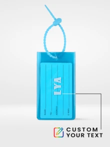 1pc Personalized PVC Luggage Tag With Privacy Card Slot, Customized Name, Colorful PVC Label Suitable For Handbag, Backpack, Handmade Exquisite Travel Accessory, Travel Gift For Friends Birthday - Multicolor - View 21
