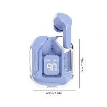 Briame Mini Bluetooth Earbuds Wireless Headphones In-Ear With Microphone, Suitable For Sports, Running, Gaming, 150mAh Battery - Blue - View 2