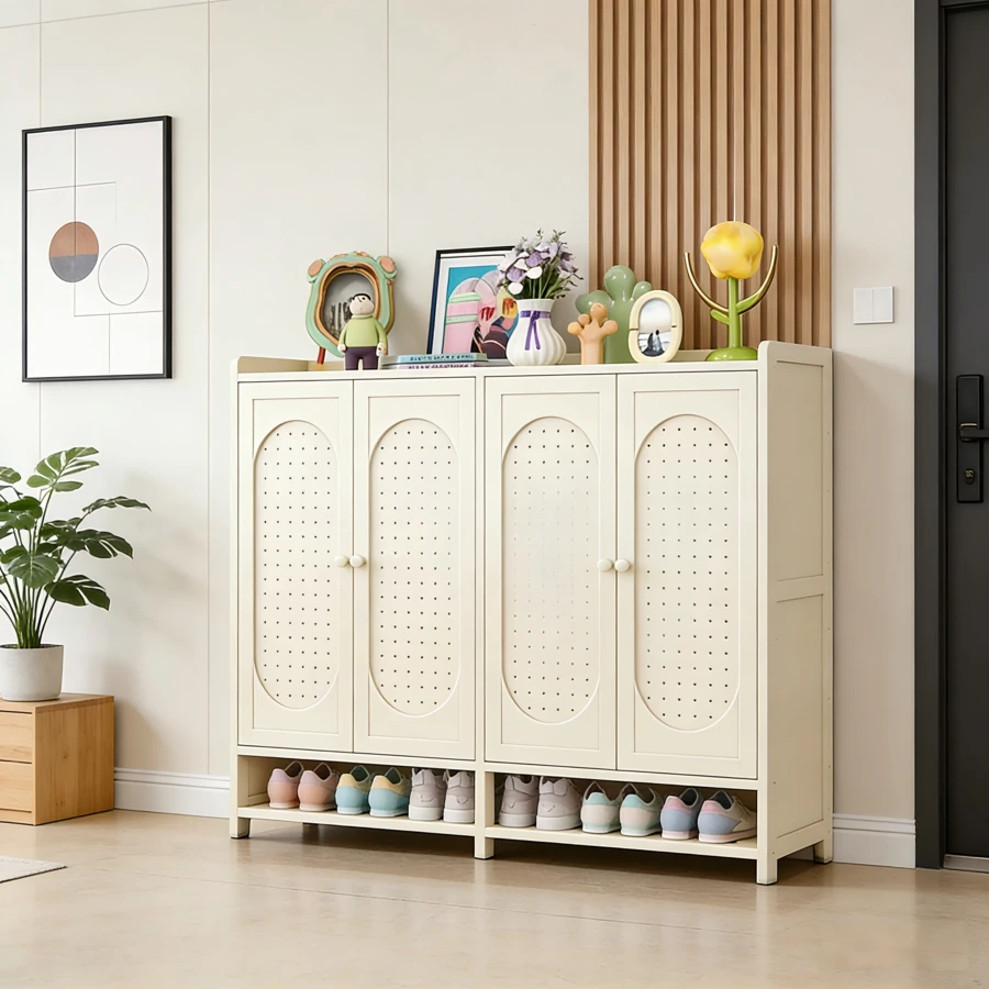 Zapateras Organizador De Zapatos 7 Niveles Con Gran Capacidad Y Estilo Minimalista - Blanco - Ver 1