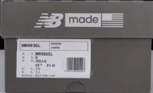 New Balance Unisex Retro Casual Sports Shoes WR993GL - Light Gray-d - View 7