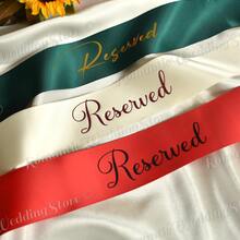 Personalized Wedding Chair Sashes, Vinyl Text, Satin Seat Cushion Labels, Reserved Seat Labels, Wedding Chair Decor Nameplates, Ceremony Chair Decor, Reserved Wedding, Party Chair Sashes, Customized Bride Decor, Wedding Seat Cards, Fashionable And Elegant - Multicolor - View 8