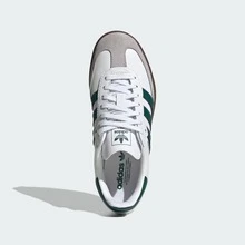 Adidas Samba OG J 'Cream Black Satin'Kid's-JQ3644 | Retro Heritage Style, Timeless Silhouette - Màu xanh lá cây đậm - Xem 5