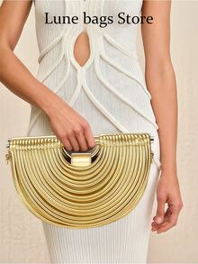 Noodle-Shaped Handbag For Women, Dumpling Style Crossbody Shoulder Bag , Gifts For Women - Vàng - Xem 7