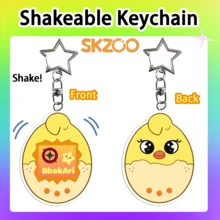 /SKZoo/K-POP/STAY/SKZ 钥匙扣，粉丝周边商品，摇摇乐挂件钥匙扣，卡通可爱动物钥匙扣，收藏品，生日礼物 - 彩色 - 查看 9