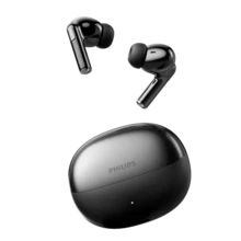 Philips TAT1120 TWS Bluetooth Earphones with ENC Noise Reduction HD Sound Running Sports Earbuds Half In-ear Headsets For Gaming Cycling Outdoor Long Battery Life Original PHILIPS Bluetooth Wireless Headphone - 黑色 - 查看 12