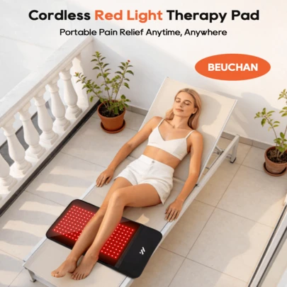 FDA Cleared Led 660Nm Red Light Relax Mat-24" * 12"850Nm Near Infrared Light Relax Devices Large Pads For Whole Full Body