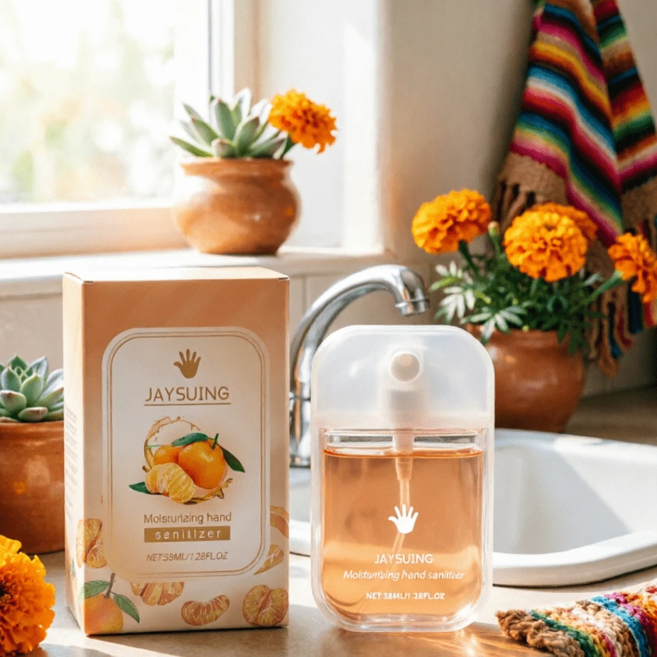 Spray Desinfectante de Manos Portátil Limpieza Suave Secado Rápido Fórmula sin Alcohol para Llevar Gel Antibacterial para Oficina - Agrios - Ver 1
